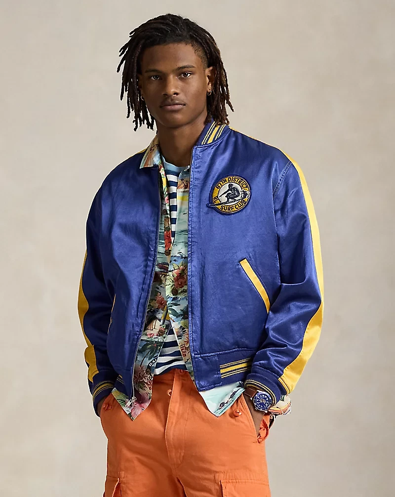Surf-Inspired Letterman Jacket