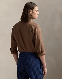 Classic Fit Houndstooth Linen Shirt