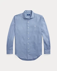 Classic Fit Houndstooth Linen Shirt