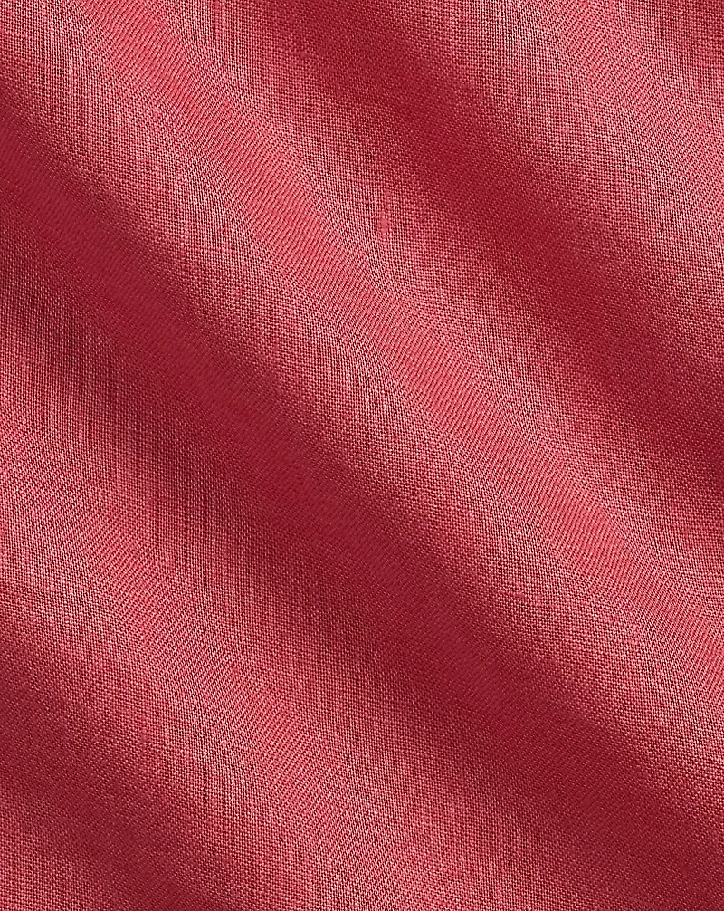 Classic Fit Houndstooth Linen Shirt