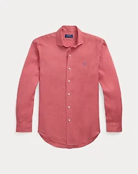 Classic Fit Houndstooth Linen Shirt