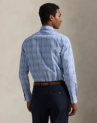 Classic Fit Plaid Poplin Shirt