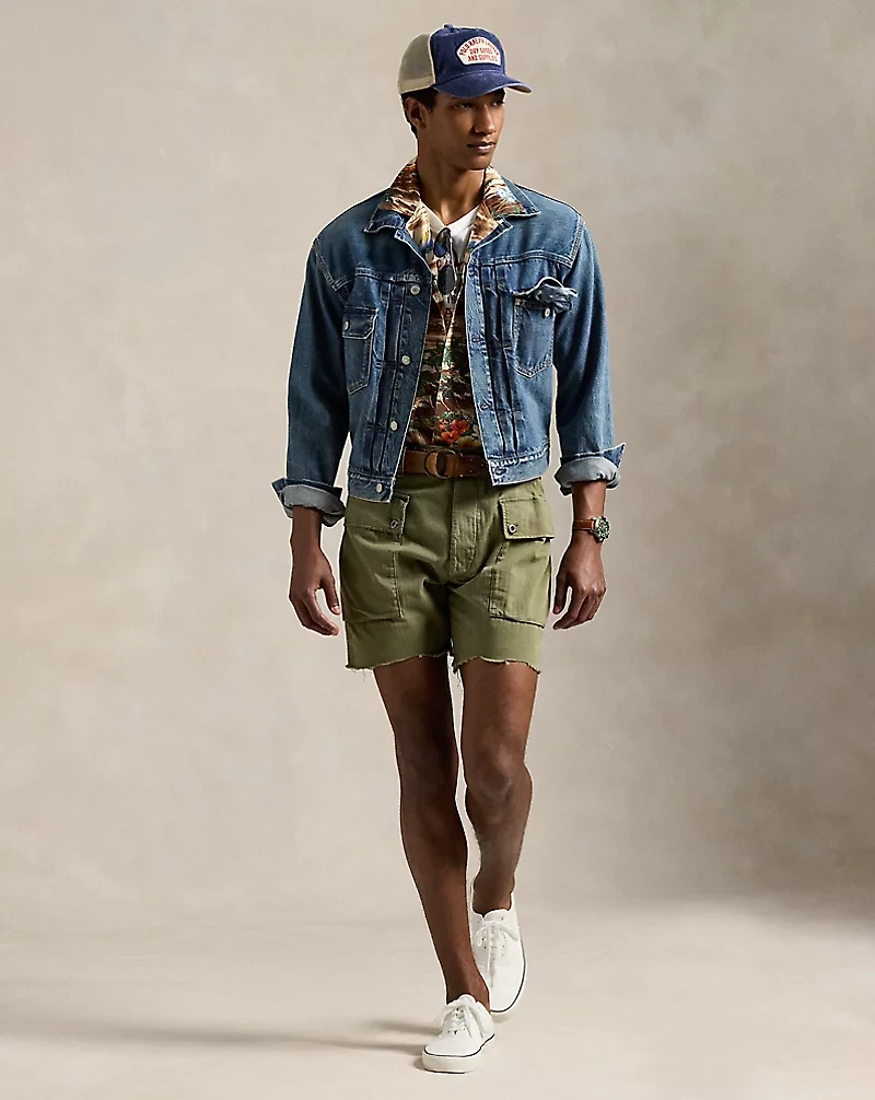 Classic Fit Tropical-Print Camp Shirt