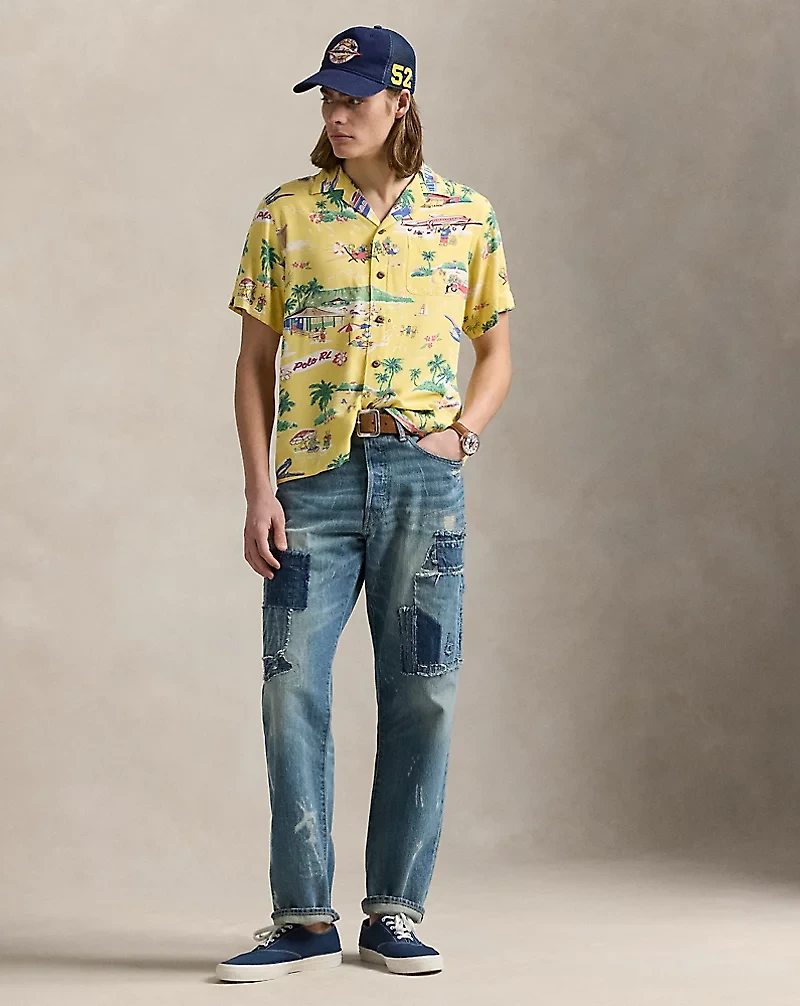 Classic Fit Polo Bear Camp Shirt