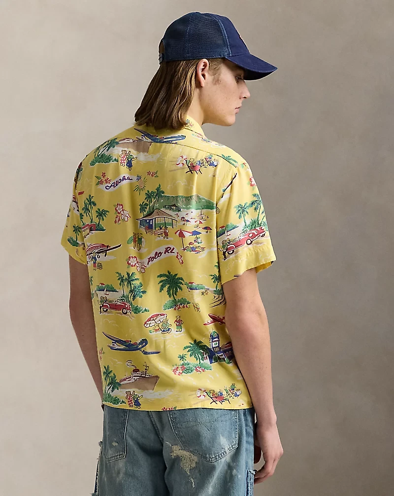 Classic Fit Polo Bear Camp Shirt