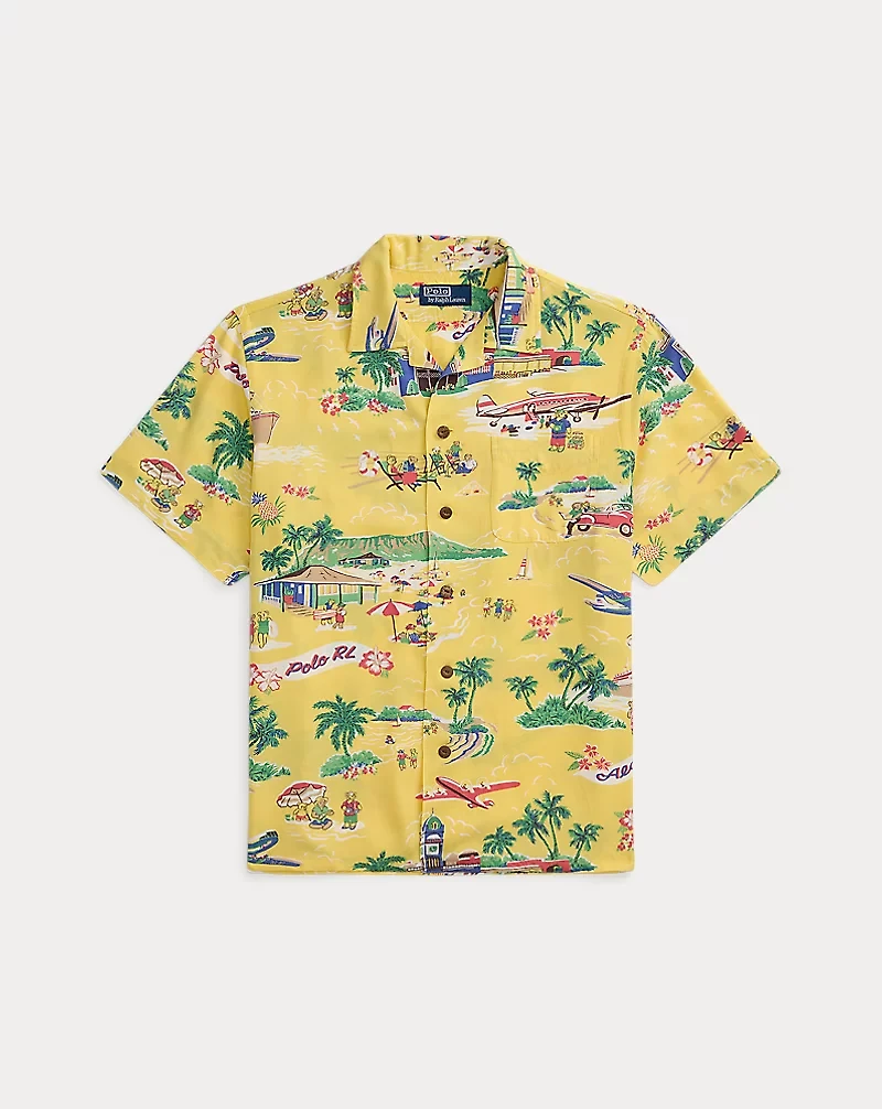 Classic Fit Polo Bear Camp Shirt