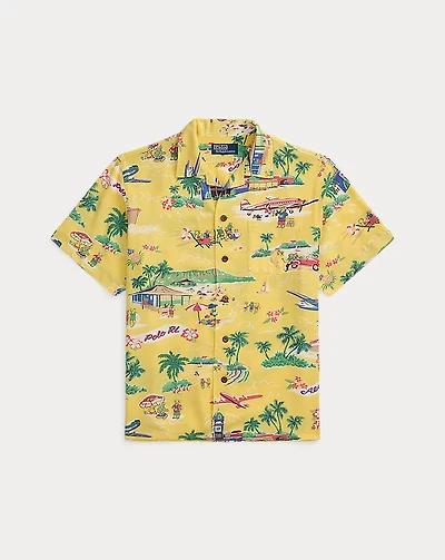 Classic Fit Polo Bear Camp Shirt
