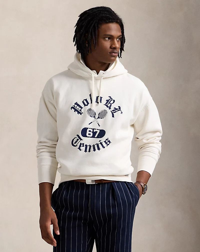 Vintage Fit Fleece Graphic Hoodie