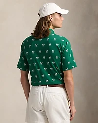 Classic Fit Racquet-Print Polo Shirt