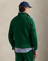 Embroidered Plaited Tricot Track Jacket