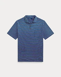 Classic Fit Striped Jersey Polo Shirt
