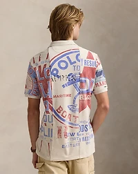 Classic Dry Goods–Print Mesh Polo Shirt