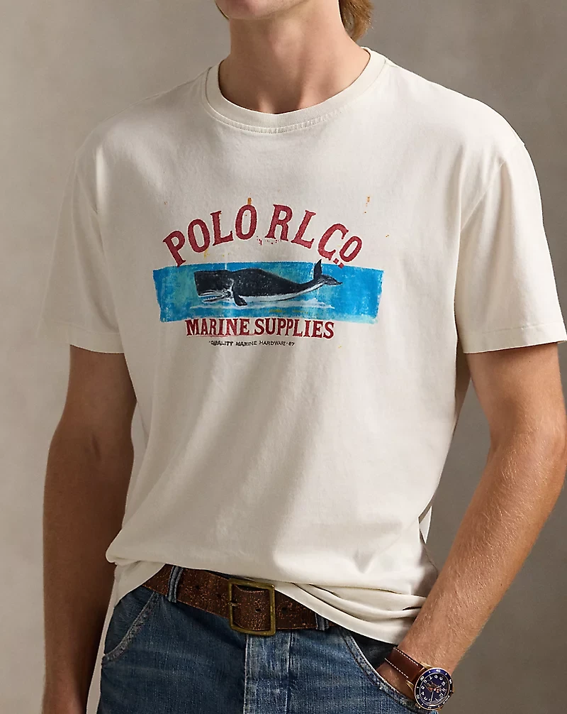 Classic Fit Jersey Graphic T-Shirt