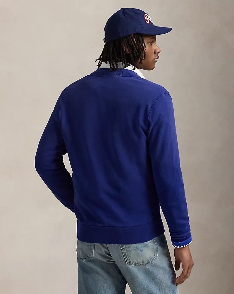 Rowing-Patch Fleece Cardigan