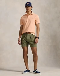 Classic Fit Mineral-Dyed Mesh Polo Shirt