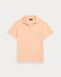 Mineral-Dyed Terry Polo Shirt