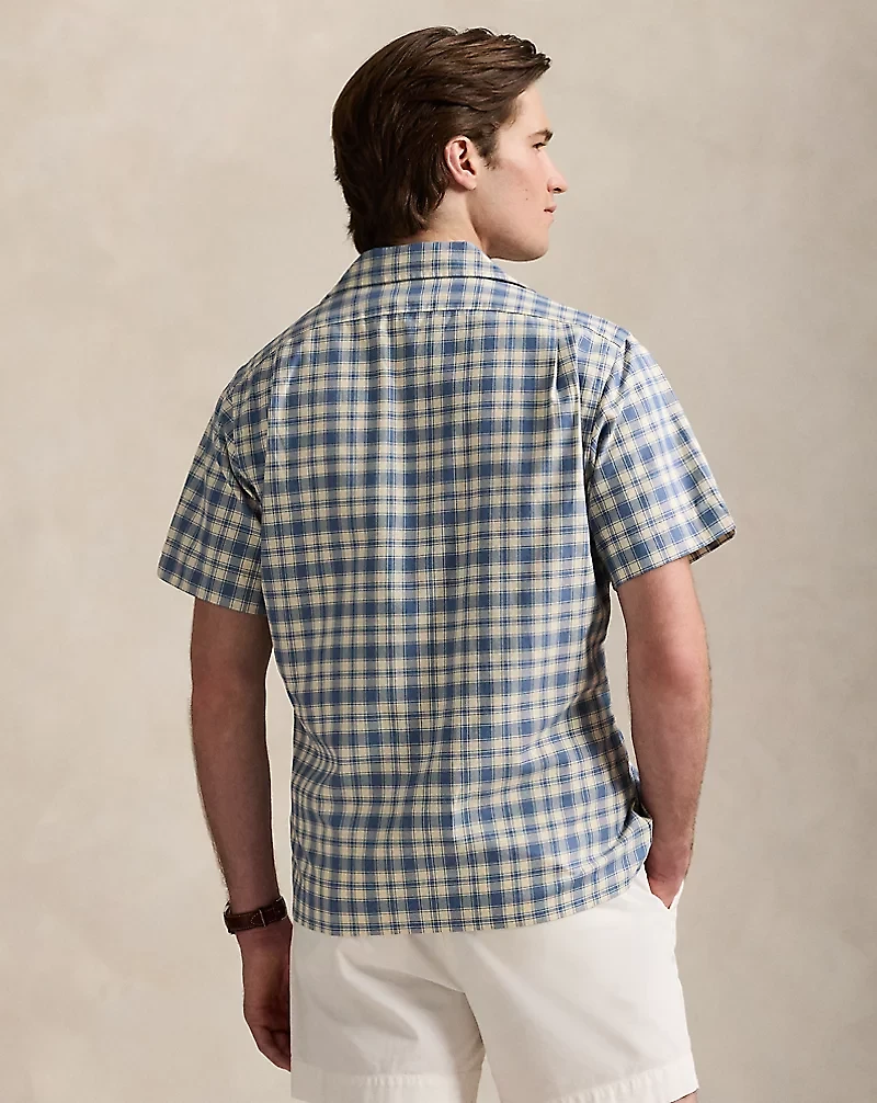 Classic Fit Plaid Oxford Camp Workshirt