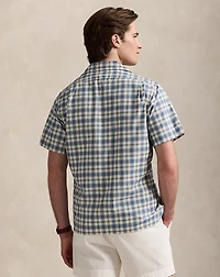 Classic Fit Plaid Oxford Camp Workshirt