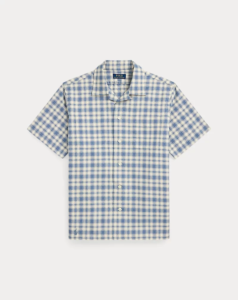 Classic Fit Plaid Oxford Camp Workshirt
