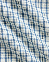 Classic Fit Plaid Cotton-Linen Shirt
