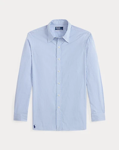 Classic Fit Striped Poplin Shirt