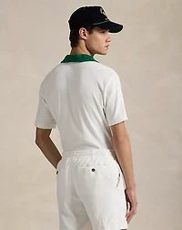 Standard Fit Terry Graphic Polo Shirt
