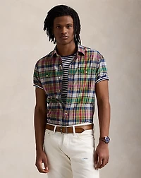 Classic Fit Plaid Madras Workshirt