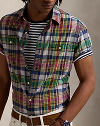 Classic Fit Plaid Madras Workshirt