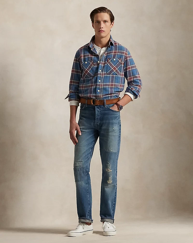 Classic Fit Plaid Twill Workshirt