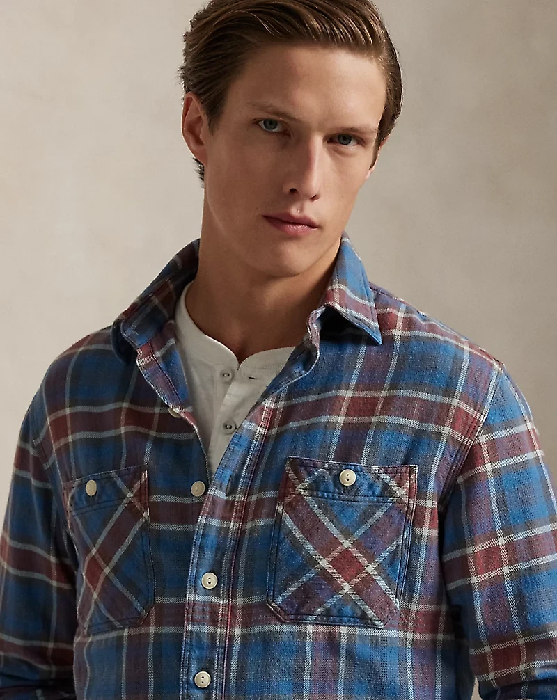 Classic Fit Plaid Twill Workshirt