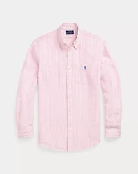 Classic Fit Striped Linen Shirt