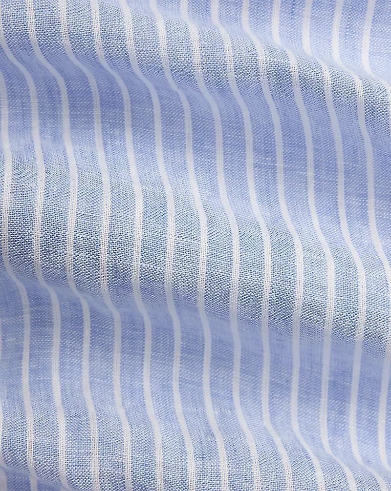 Classic Fit Striped Linen Shirt