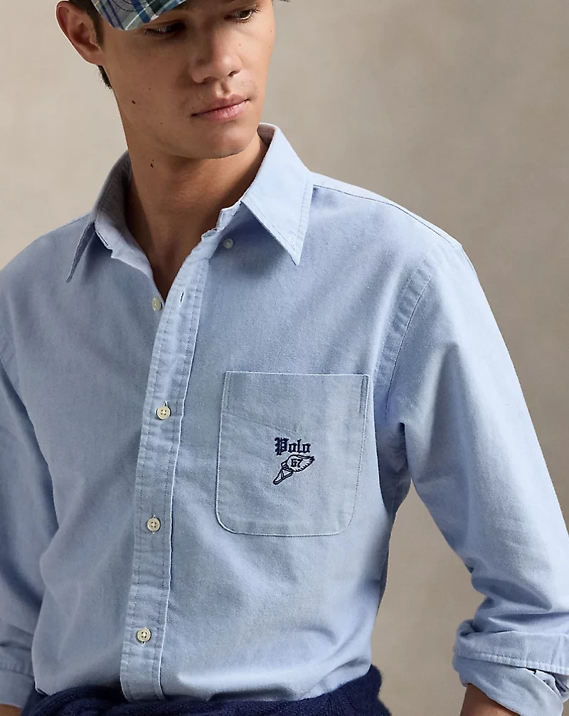 Classic Fit Embroidered Oxford Shirt