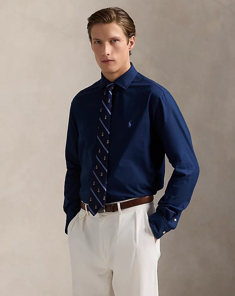 Classic Fit Stretch Poplin Shirt