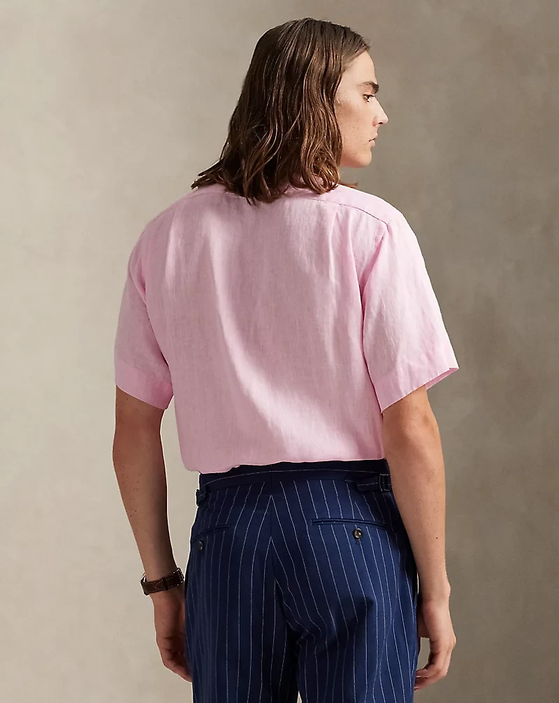 Classic Fit Linen Camp Shirt