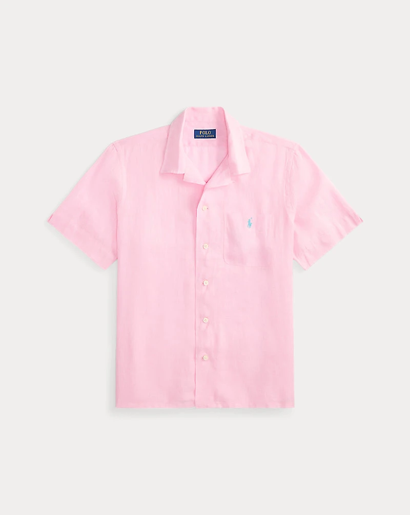 Classic Fit Linen Camp Shirt
