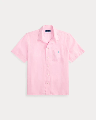 Classic Fit Linen Camp Shirt