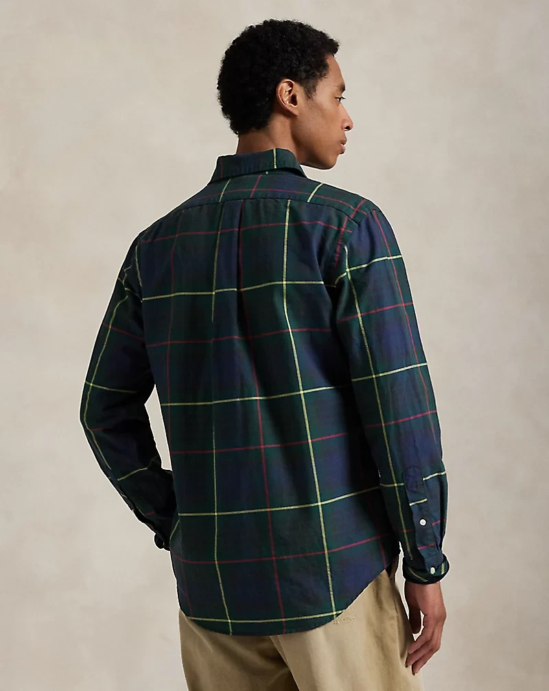 Classic Fit Plaid Oxford Shirt