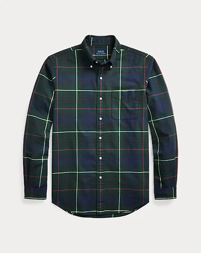 Classic Fit Plaid Oxford Shirt