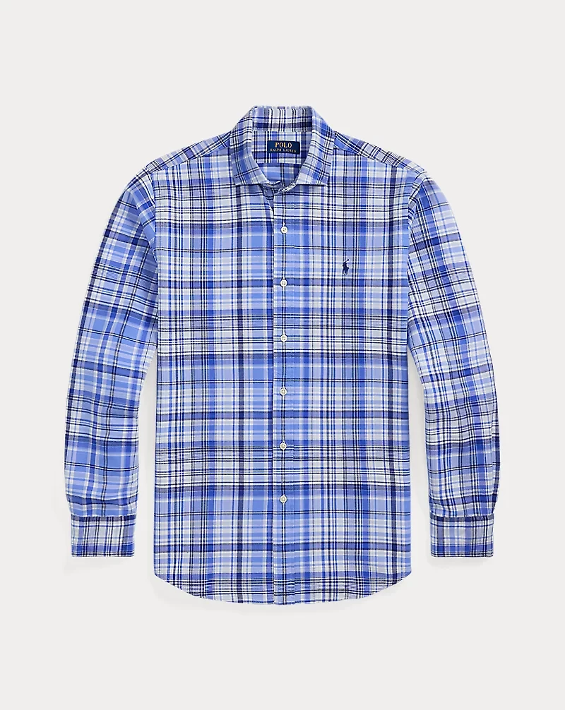 Classic Fit Plaid Oxford Shirt