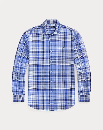 Classic Fit Plaid Oxford Shirt