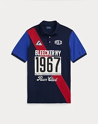 Classic Fit Mesh Graphic Polo Shirt