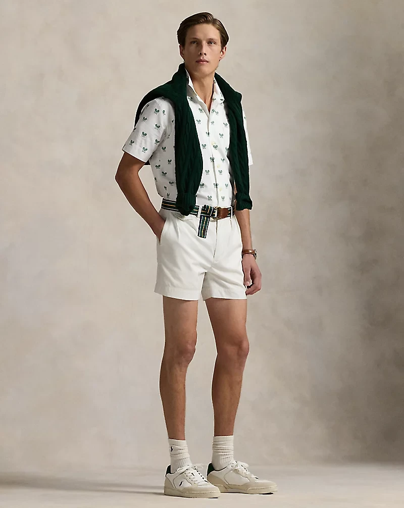 Classic Fit Racquet-Print Oxford Shirt