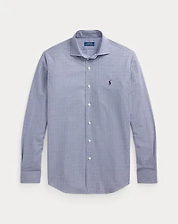 Classic Fit Plaid Stretch Poplin Shirt