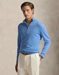Cotton Quarter-Zip Sweater