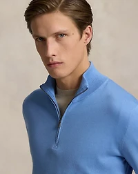 Cotton Quarter-Zip Sweater