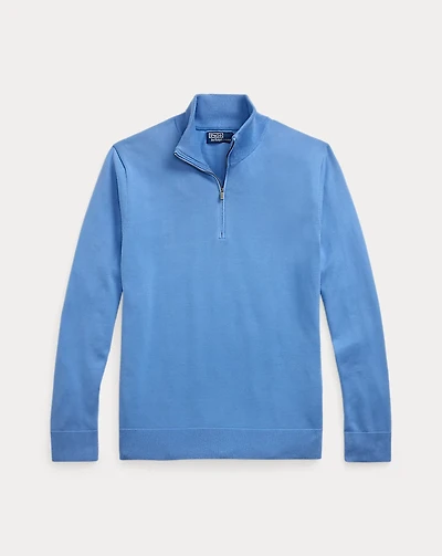 Cotton Quarter-Zip Sweater