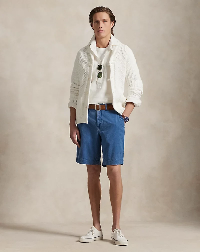 9-Inch Classic Fit Seersucker Short