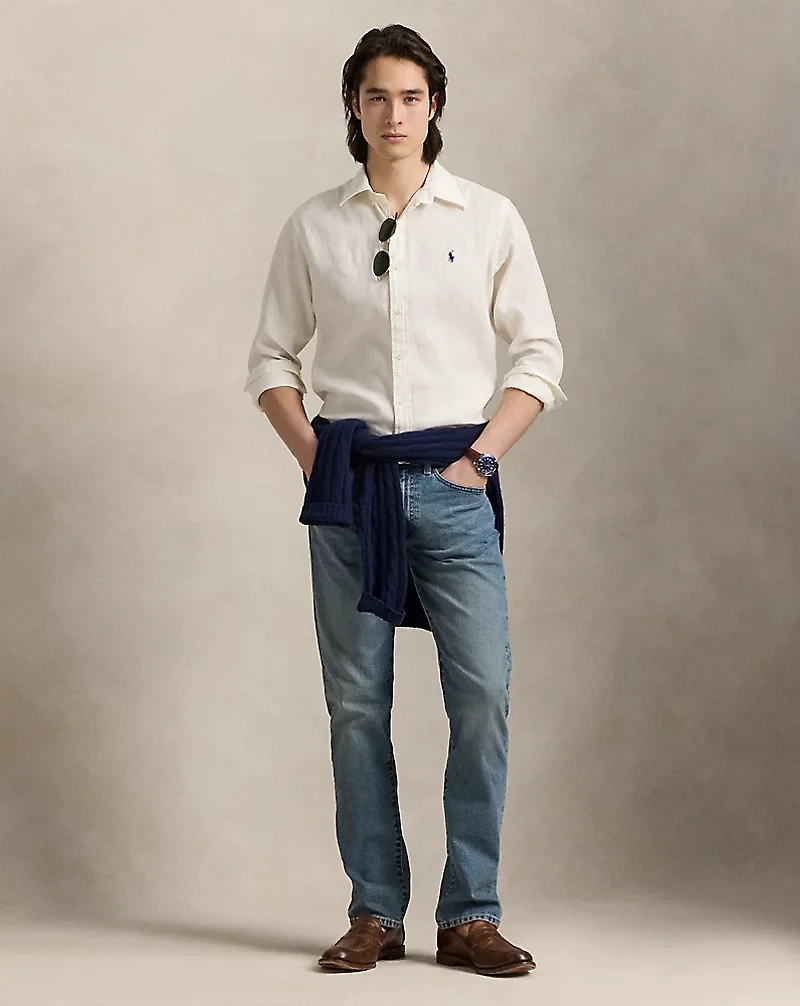 Classic Fit Linen-Cotton Shirt
