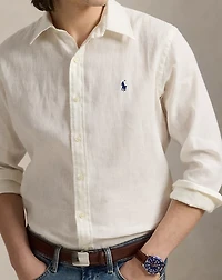 Classic Fit Linen-Cotton Shirt